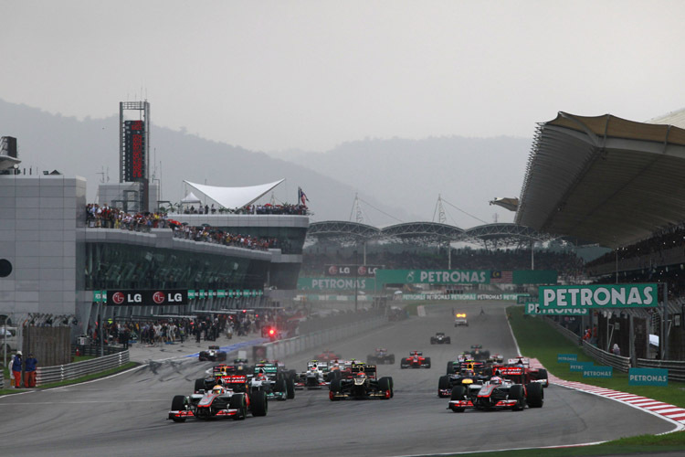Der Start zum Grand Prix von Malaysia