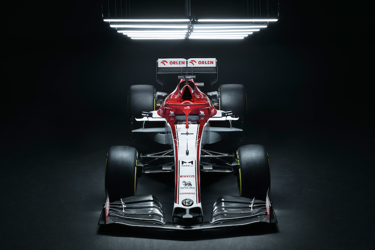 Der Rennwagen von Kimi Räikkönen und Antonio Giovinazzi