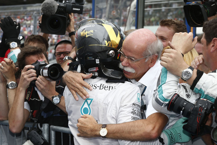 Dieter Zetsche nach dem Sieg von Nico Rosberg in Monte Carlo