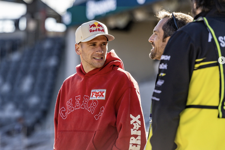 Ken Roczen beim track walk in San Diego