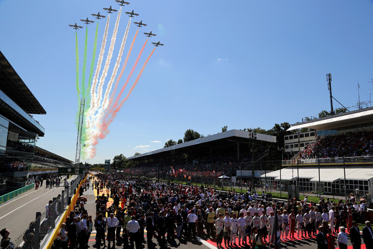 Grund zur Freude: Der GP auf dem altehrwürdigen Autodromo Nazionale in Monza ist gerettet