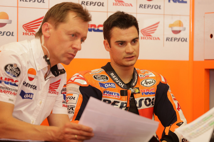 Mike Leitner mit Dani Pedrosa