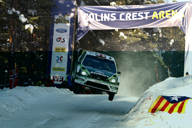 Spektakuläre Bilder sind bei der Rallye Schweden garantiert