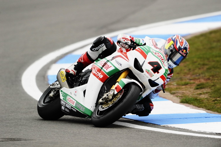 Jonathan Rea sah mit seiner Honda in Donington kein Land