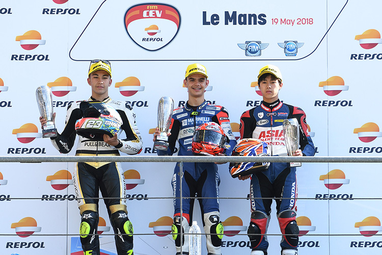 Raul Fernandez, Aleix Viu und Ai Ogura in Le Mans