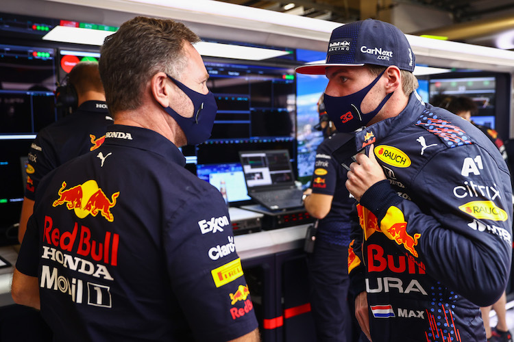 Christian Horner und Max Verstappen