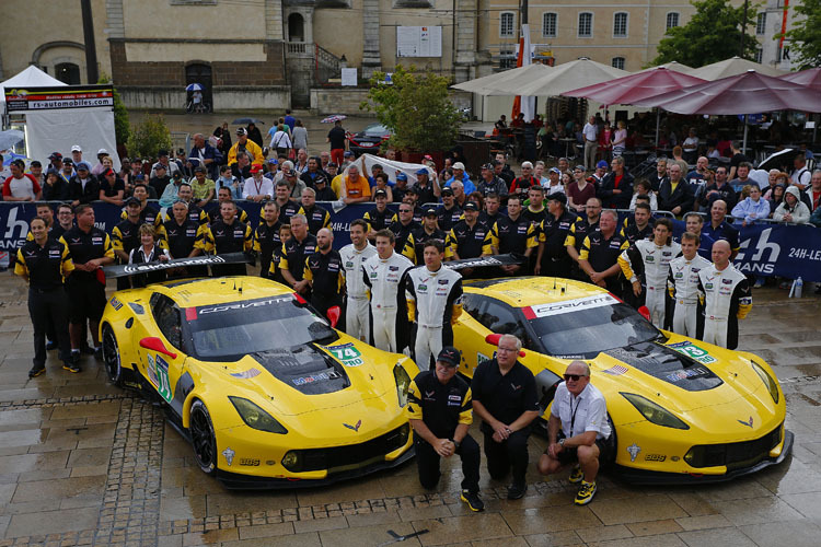 Le Mans begrüsste Corvette Racing mit Regen