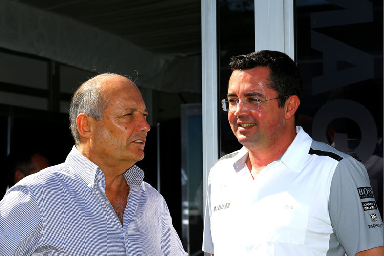 Eric Boullier mit seinem neuen Chef Ron Dennis