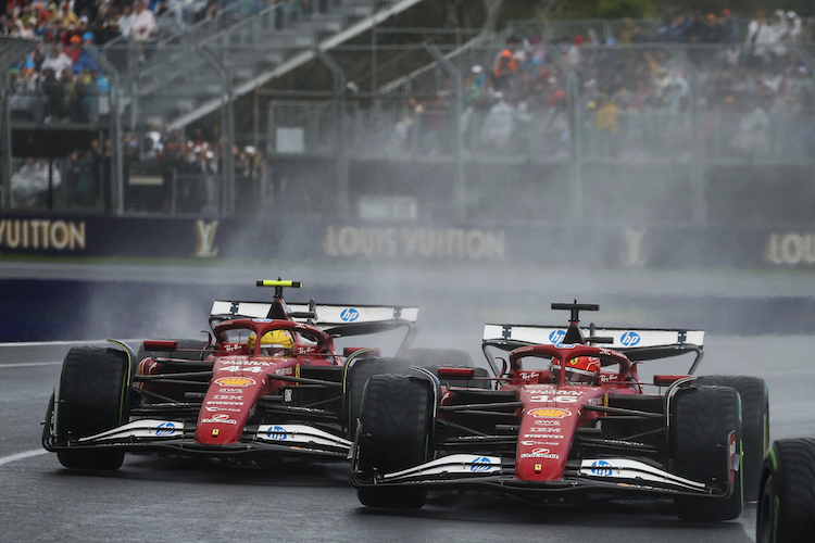 Lewis Hamilton (links) und Charles Leclerc