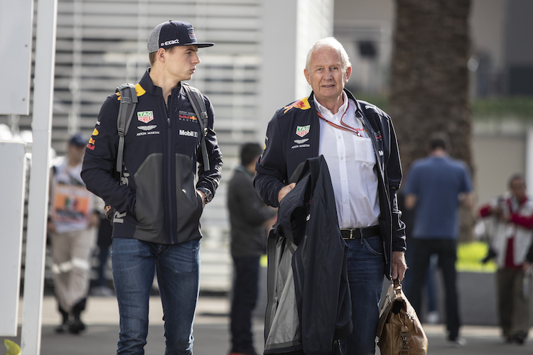 Max Verstappen und Dr. Helmut Marko