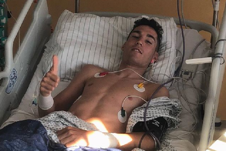 Aleix Espargaró tauschte am Rennsonntag seine MotoGP-Aprilia gegen ein Bett im Krankenhaus