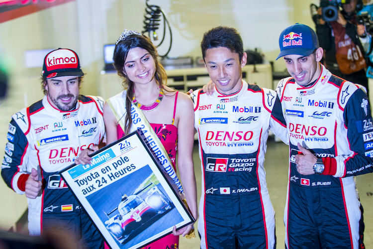 Fernando Alonso, Kazuki Nakajima und Sébastien Buemi in Le Mans