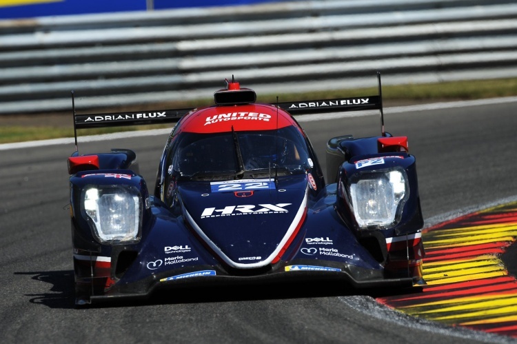 Der Oreca 07 von United Autosports auf der Strecke von Spa-Francorchamps