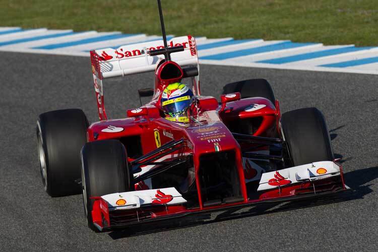 Felipe Massa machte Aerodynamiktests