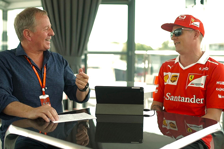 Martin Brundle und Kimi Räikkönen