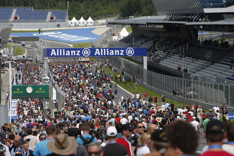 Red Bull Ring: Mehr Fans in der Boxengasse als auf den Tribünen von Südkorea