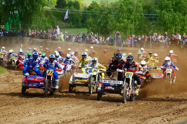 Erster österreichischer GP-Laufsieg seit 31 Jahren: Weiss/Schneider (#91) vor Prümmer/Steegmans (#17), Prunier/Prunier (#94), Vanluchene/Musset (#1) und Willemsen/Gabor (#111)