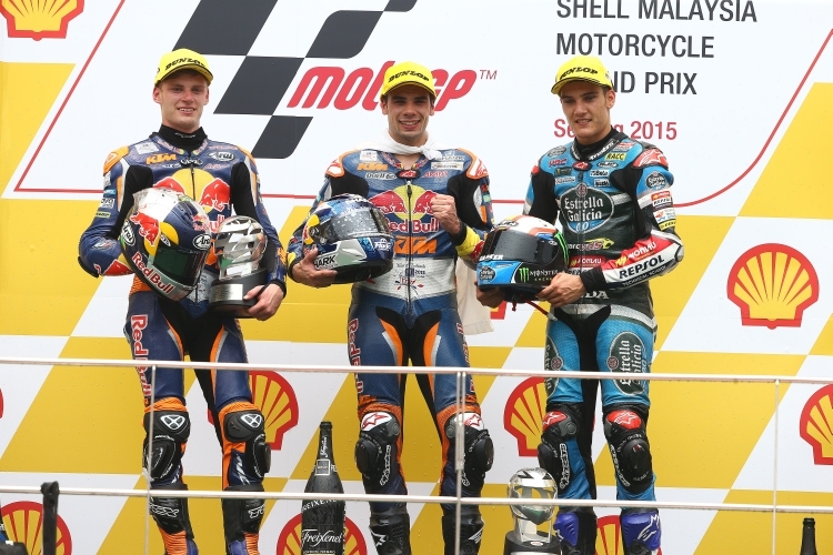 Darryn Binder, Miguel Oliveira & Jorge Navarro, Moto3