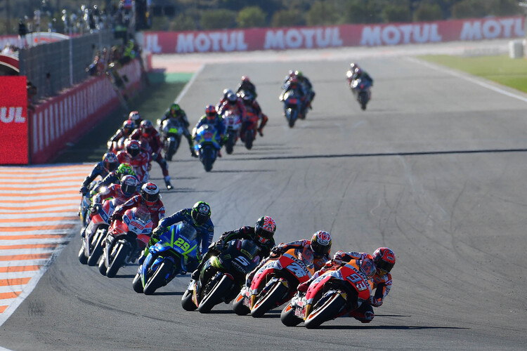 Die MotoGP-Piloten testen am Dienstag und Mittwoch in Valencia
