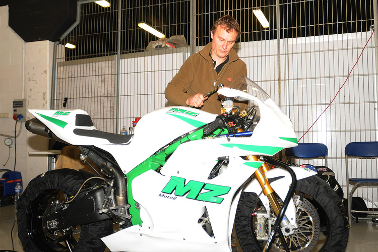 Ralf Waldmann 2009 mit der Moto2-MZ