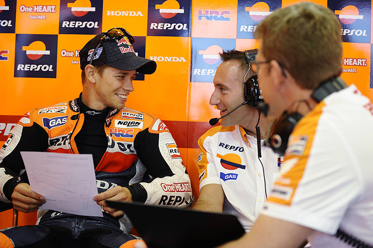 Grund zur Freude: Casey Stoner