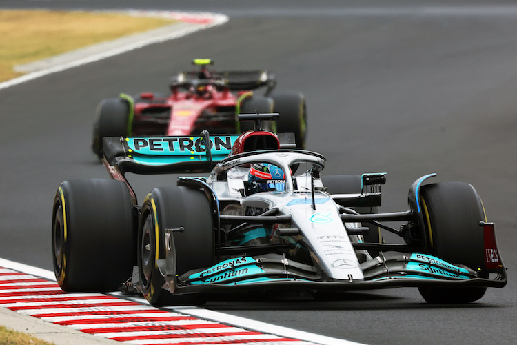 George Russell (Mercedes) auf dem Hungaroring