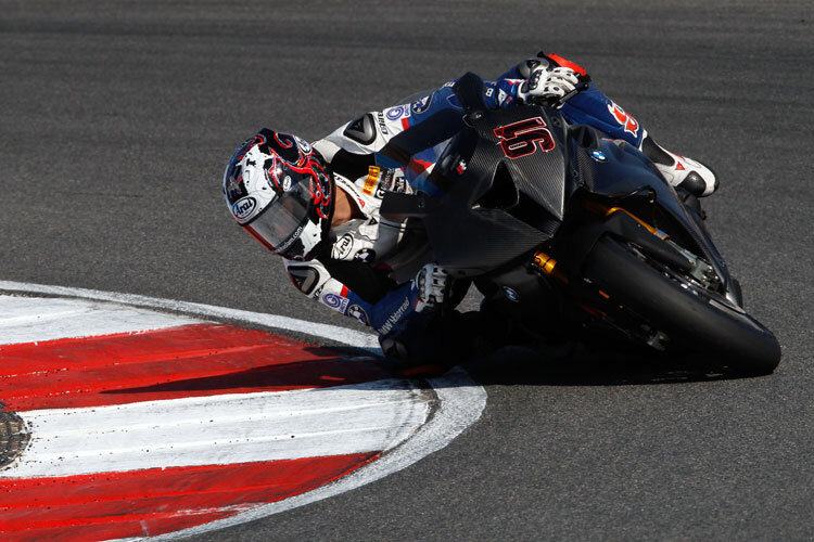 Leon Haslam beim Portimao-Test 2011