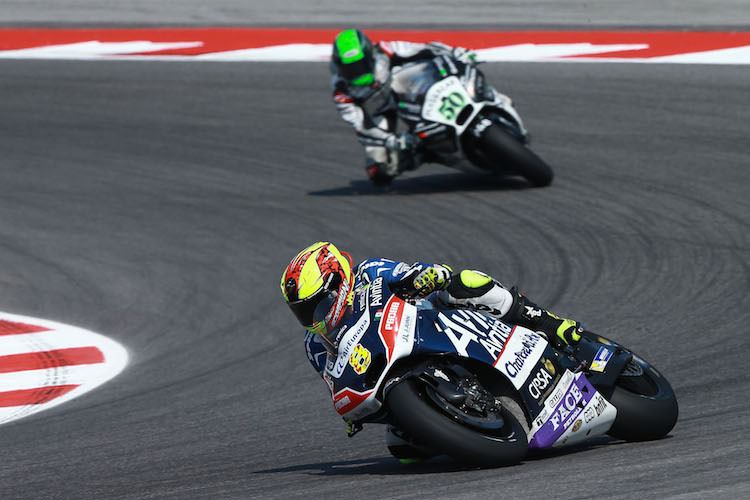 Héctor Barberá klagte in Misano über eine zu weiche Abstimmung der Vordergabel