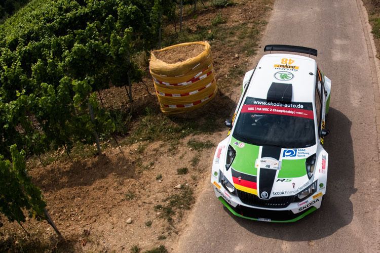 Motor sprang nicht mehr an – Fabian Kreim im Skoda Fabia R5 