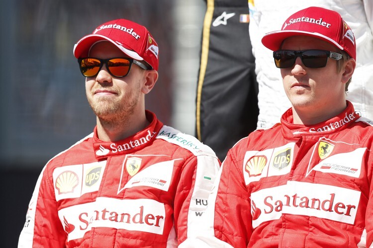 Sebastian Vettel und Kimi Räikkönen