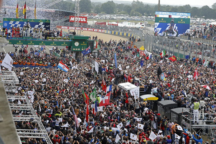 Fan-Invasion in Le Mans