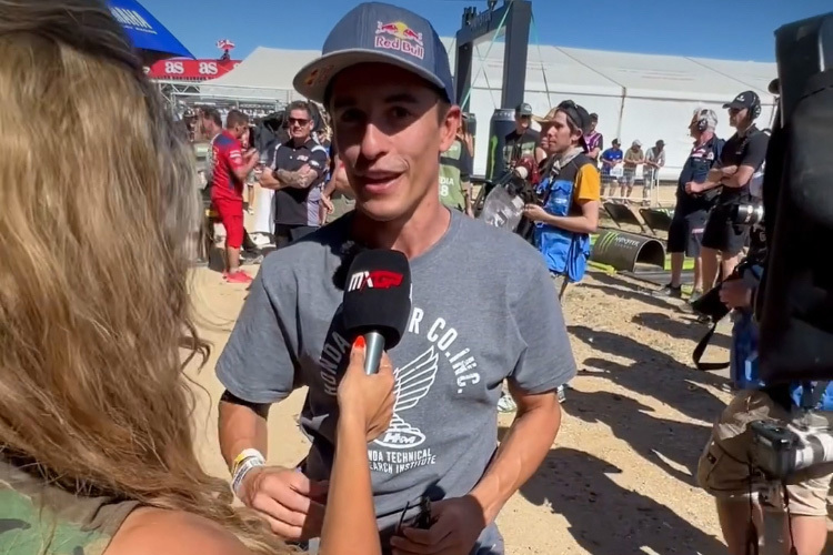 Marc Márquez zu Besuch beim Motocross-WM-Lauf in Spanien