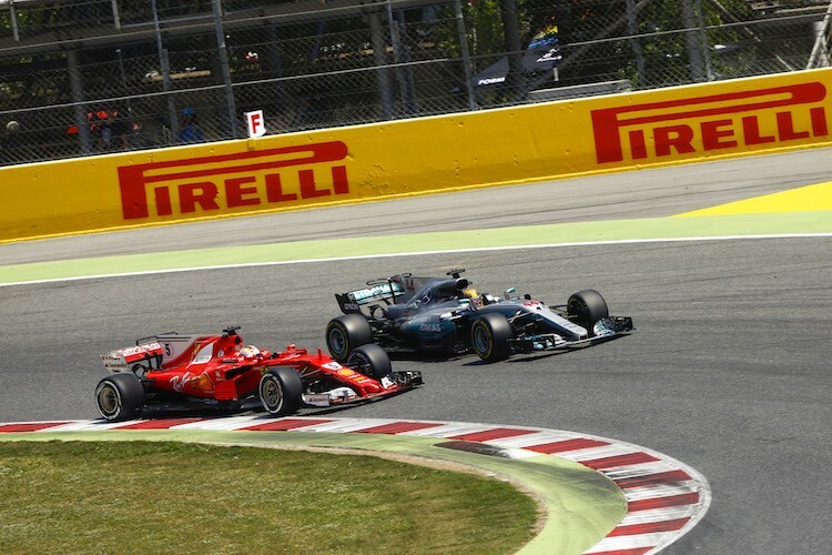 Sebastian Vettel 2017 gegen Lewis Hamilton