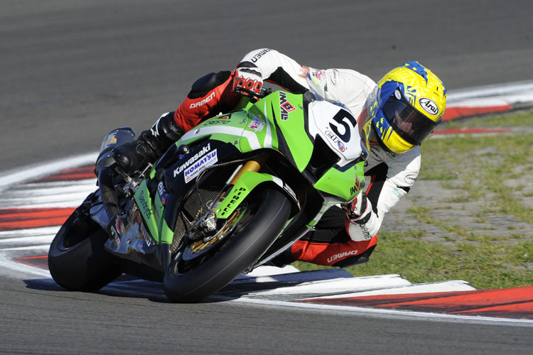 Alexander Lundh 2012 auf der Pedercini-Kawasaki