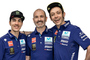 Maverick Viñales, Massimo Meregalli und Valentino Rossi