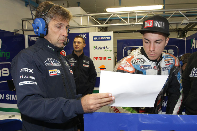 Getrennte Wege: Ricard Jove (li.) und Maverick Vinales