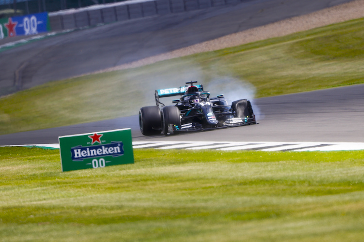 Lewis Hamilton in Silverstone