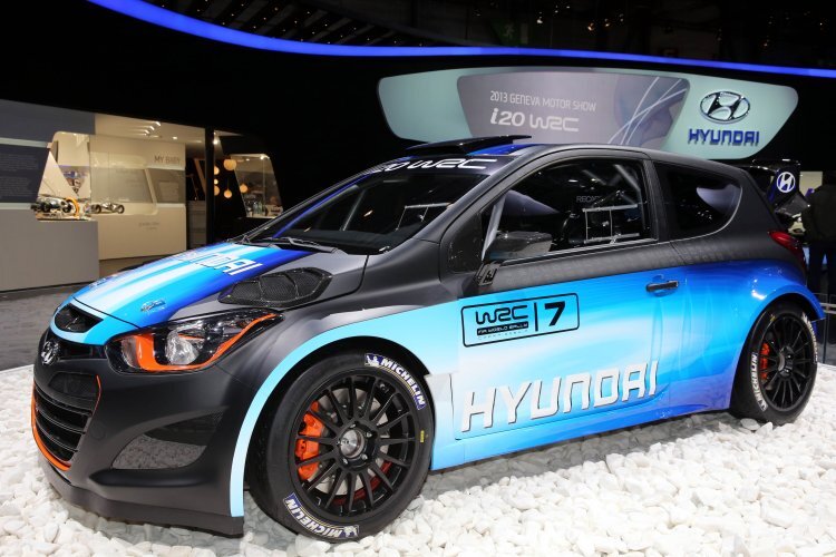 Der Hyundai i20 WRC in Genf