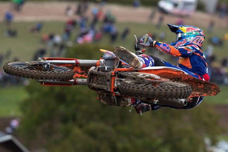 Jeffrey Herlings gewann den zweiten Lauf von Matterley Basin