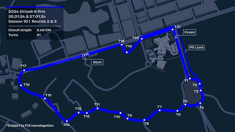 21 Kurven, 2,95 km: Die beiden (Nacht-)Rennen steigen am Freitag bzw. Samstag.