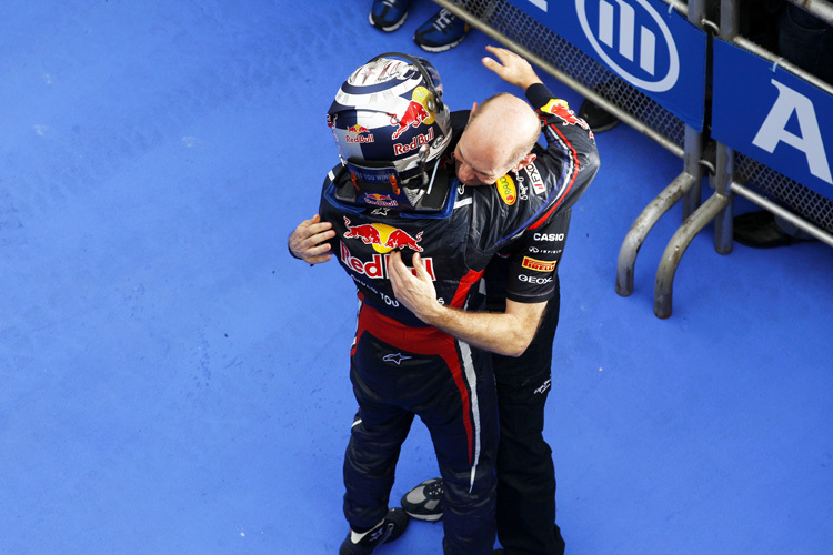 Vettel und Newey wollen weiter jubeln.