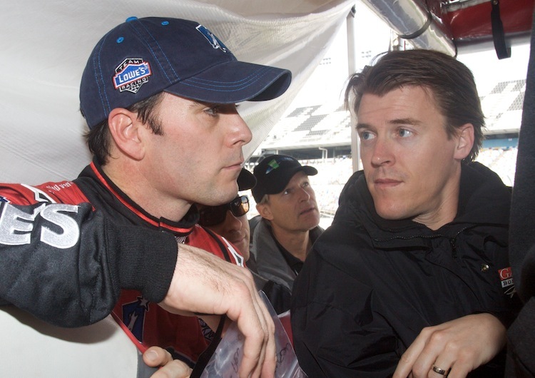 Jimmie Johnson mit Alex Gurney