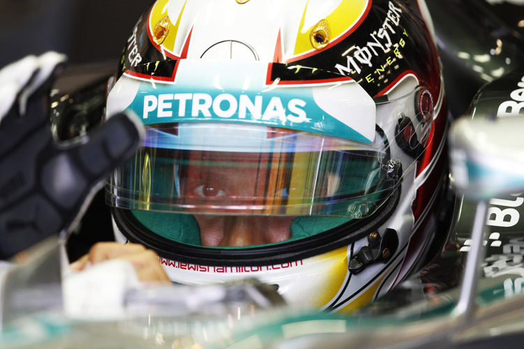 Lewis Hamilton: «Es ist ziemlich rutschig da draussen»
