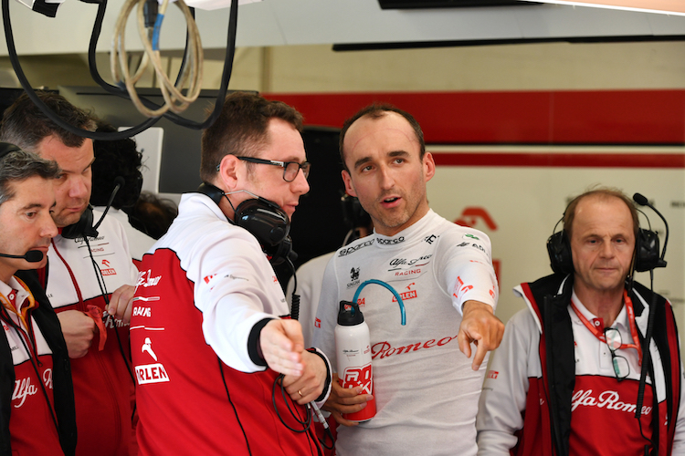 Robert Kubica, hier bei den Wintertests 2020 (noch keine Masken)