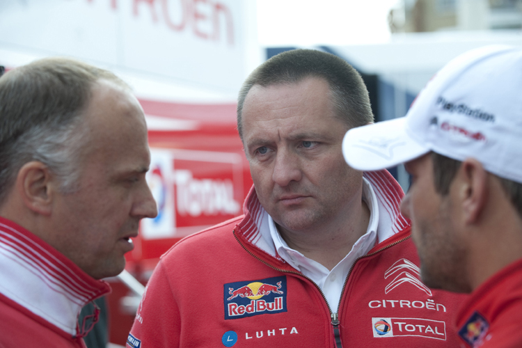 Yves Matton (Mitte) und Sébastien Loeb (re.)