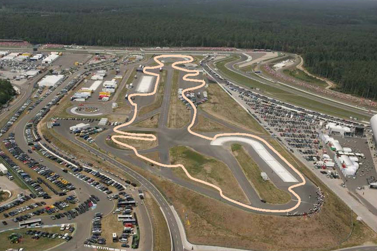 Die Supermoto-Piste innerhalb des Hockenheimrings 