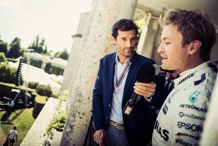 Mark Webber und Nico Rosberg in Goodwood 