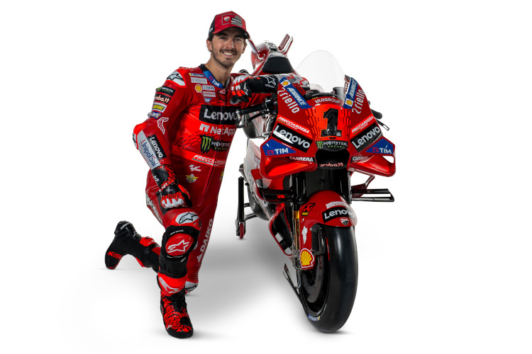 Pecco Bagnaia im 2024er-Look