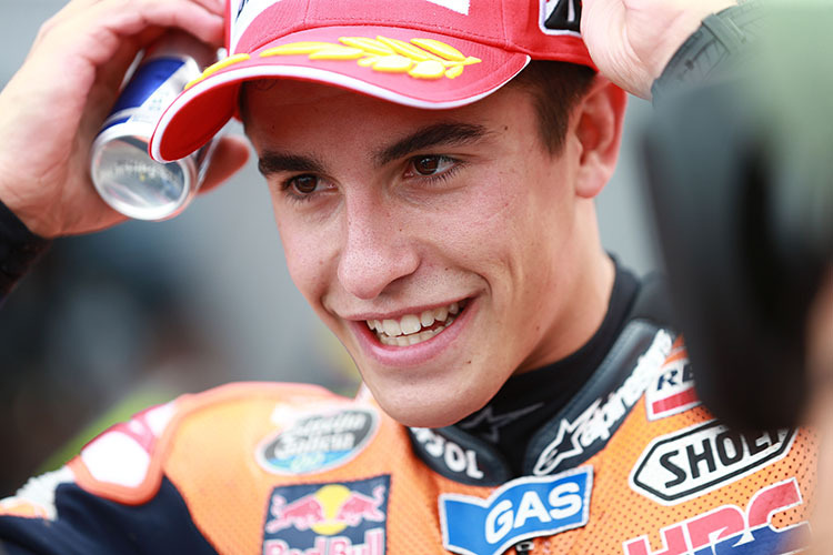 MotoGP-Star Marc Márquez betreut ein Trainingscamp für junge Motorradfahrer