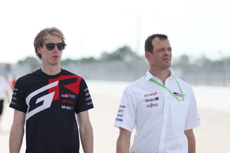 Alex Wurz (re.) mit Brendon Hartley